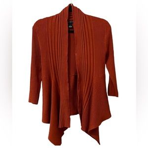 NWOT. Willi Smith Rust Cardigan | L